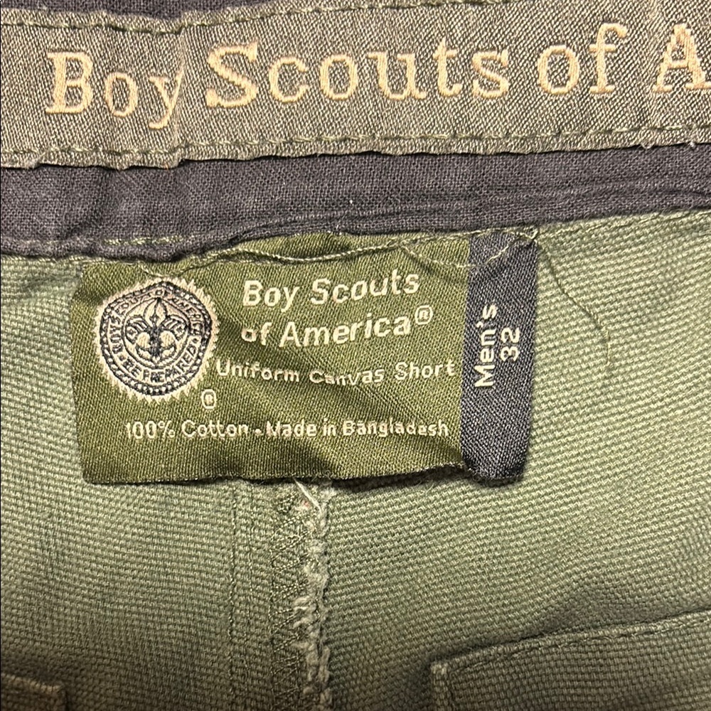 Boy Scouts of America Green Cargo Shorts size 32 - Picture 2 of 7